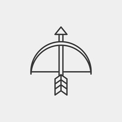 Archery icon isolated on background. Sports symbol modern, simple, vector, icon for website design, mobile app, ui. Vector Illustration