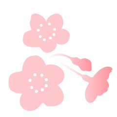 かわいい桜のイラスト、素材