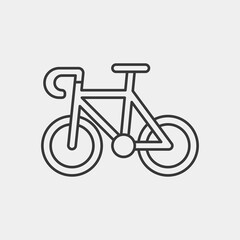 Bicycle icon isolated on background. Bike symbol modern, simple, vector, icon for website design, mobile app, ui. Vector Illustration