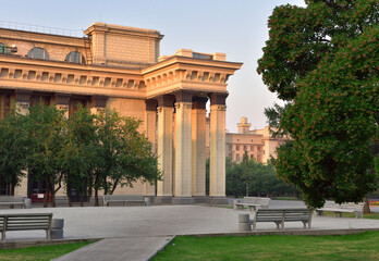 Obraz premium Portico of the Novosibirsk Opera house