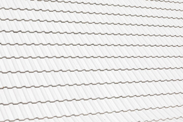 white color clay tile roof texture background