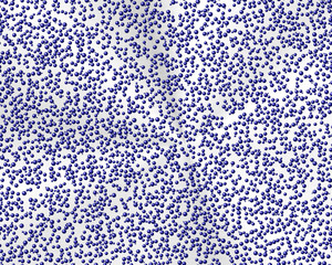 Bubbles, blue spheres, seamless pattern with blue dots