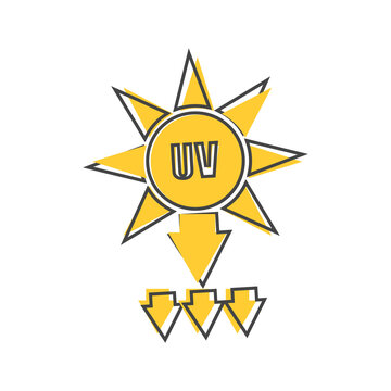 UV Protection Vector Icon On