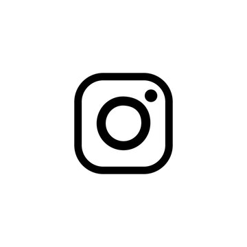 Instagram logo. Instagram icon, isolated. Vector illustration