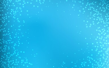 Light BLUE vector layout with cosmic stars.