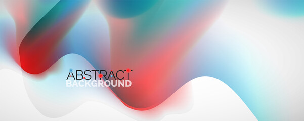 Fluid color gradient abstract background, trendy colorful wallpaper. Vector illustration for placards, brochures, posters, banners and covers