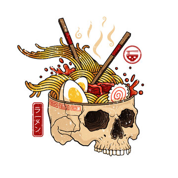 Ramen In Skull