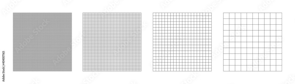 Poster square grid paper texture. vector geometric collection of texture. set of grid pattern background. s