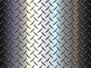 Diamond steel metal sheet texture background, shiny vector illustration.