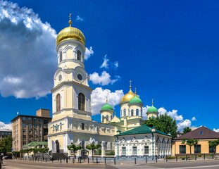Fototapeta na wymiar Holy Trinity Cathedral in Dnipro, Ukraine