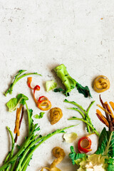 Vegetable scraps - say no to food waste