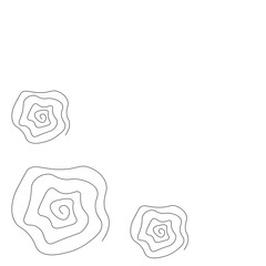 Rose vector, summer flowers isolated on white background. Continuous line drawing. Vector illustration	