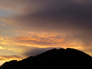 Sunset at Hackenkopfe mountains, Tyrol, Austria