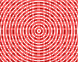 Circles, forms, circular red and white spiral