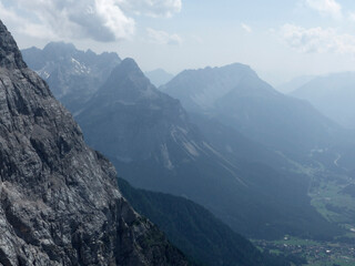 Mountain view at Zugspitze mountain, Bavaria, Germany