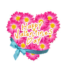 Valentines heart. Decorative heart background with lettering