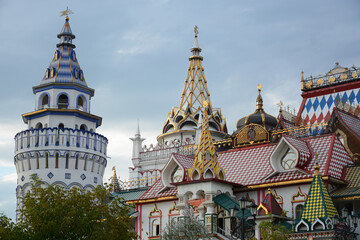 Fototapeta premium MOSCOW, RUSSIA - September 20, 2020: Izmaylovo (Izmailovsky) Kremlin