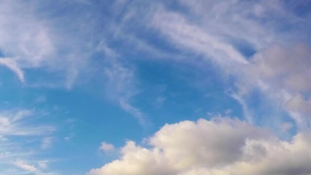timelapse blue sky with clouds
