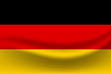 Obraz premium Wavy flag of the Germany illustration