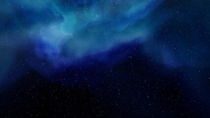 Obraz premium nebula gas cloud in deep outer space, science fiction illustrarion, colorful space background with stars 3d render 