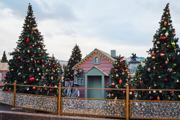Fototapeta premium New year in the capital of Russia.