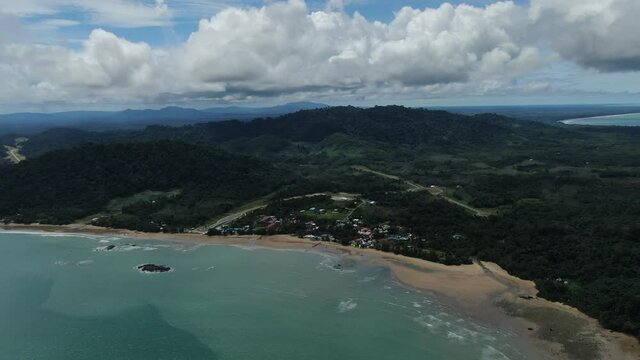 The Telok / Teluk Melano Coastline and Beach at the most southern tip of the Tanjung Datu part of Sarawak and Borneo Island