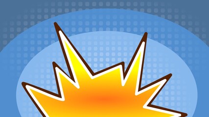 Comic vector background simple and modern with blue color