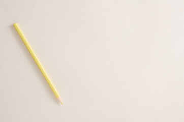 isolated Yellow pencil with white background.