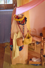 Detail of interior furniture of nursery school