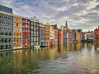 The lovely colorful Amsterdam