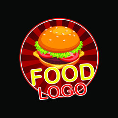  food burger logo design