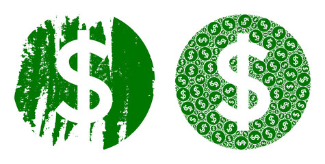 Vector price mosaic is constructed of randomized recursive price items. Distress price icon. Recursive composition of price.