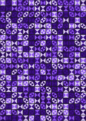 Abstract Geometric Pattern generative computational art illustration