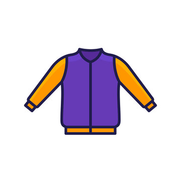 recommend clip art: bomber jacket icon with outline
