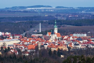 A view of the city of Tábor in the Czech Republic.