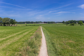 Bicycle path in the hills near Ootmarsum, Netherlands