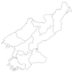 地図　北朝鮮