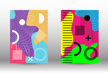 Memphis background set covers.