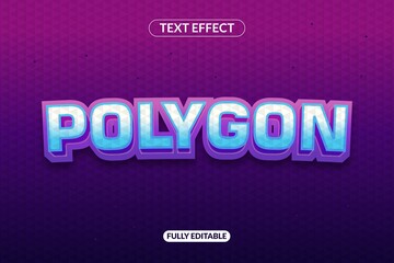 Text Effect Polygon Shape for Title