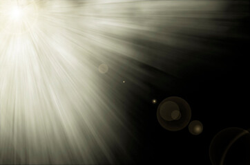 Flash light with lens flare effect Lights - real and abstract