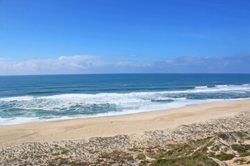 Fototapeta na wymiar North Nazare Beach, Portugal 