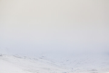 Fototapeta na wymiar Winter snowfall in the Brecon Beacons, Wales, UK