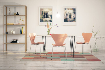 Cute Dinning Room Furniture Design - 3D Visualization