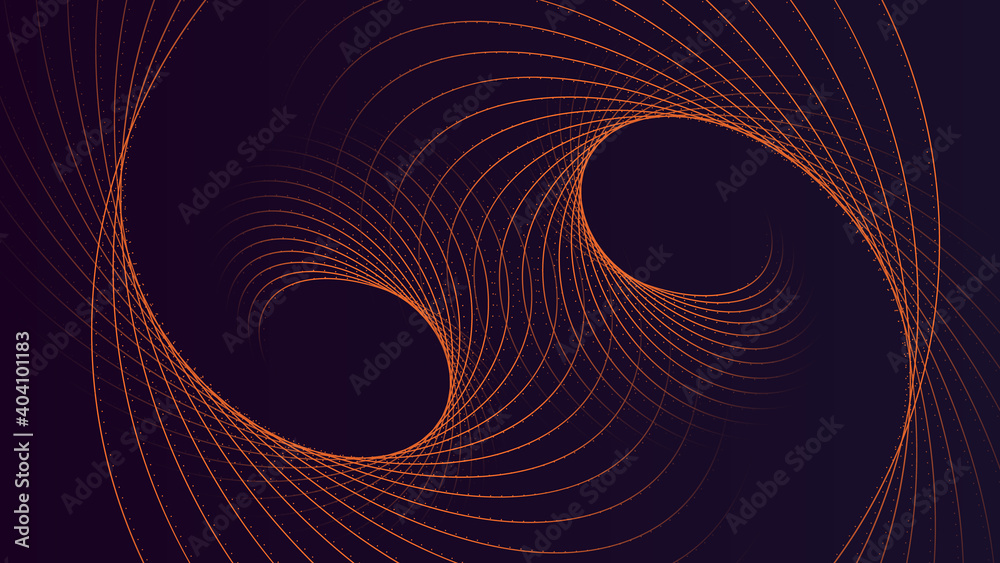 Wall mural abstract fractal burst background . technology wave background .