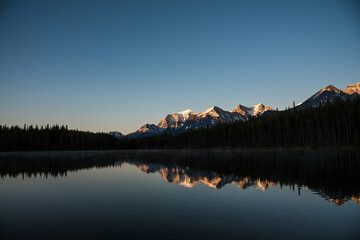 sunrise over the lake