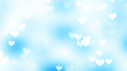 abstract valentine background with bokeh and Hearts	
