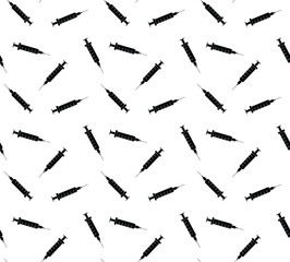 syringe seamless pattern. medicine syringe   background, texture, pattern, wallpaper, textile  coronavirus vaccine
