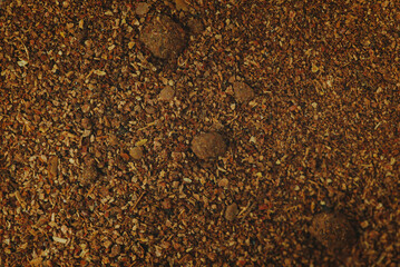 macro detail of Caribbean spices. suitable for texture