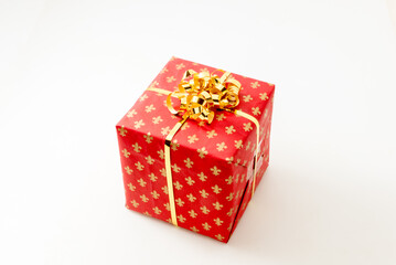 Christmas presents with white background