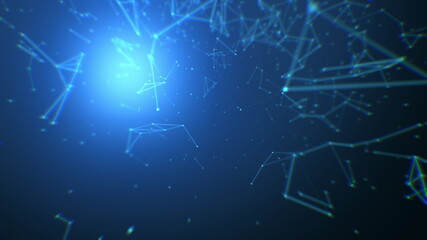 Blue Technology Abstract Background